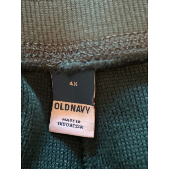 NWT Old Navy Plus Size Green Joggers Fleece Drawstring Size 4X - Picture 3 of 6
